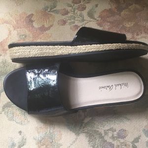 SOLD******Michael Antonio Black slip on espedrills